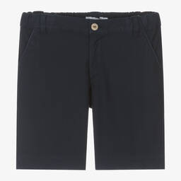 لارانجينا-شورت قطن بيكيه لون كحلي للأولاد | Childrensalon Outlet