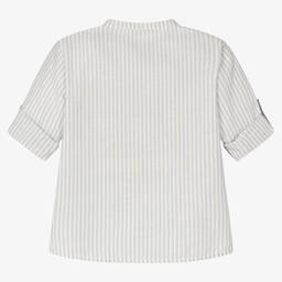 Laranjinha-Хлопковая полурубашка в синюю полоску | Childrensalon Outlet