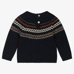 Laranjinha-Синий свитер из шерсти и кашемира | Childrensalon Outlet