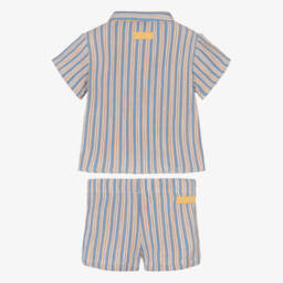 Laranjinha-Классический синий полосатый ансамбль для мальчиков | Childrensalon Outlet