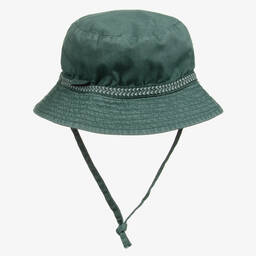 Laranjinha-Boys Green Cotton Bucket Hat | Childrensalon Outlet