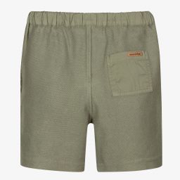 Laranjinha-Boys Green Cotton Shorts | Childrensalon Outlet