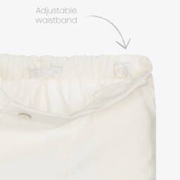 Laranjinha-Комплект льняных шортов зелёного и кремового цвета для мальчиков | Childrensalon Outlet