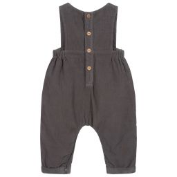 Laranjinha-Boys Grey Corduroy Dungarees | Childrensalon Outlet