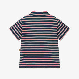 Laranjinha-Boys Nautical Navy Striped Polo | Childrensalon Outlet
