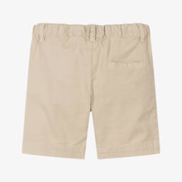 Laranjinha-Boys Neutral Linen-Blend Shorts | Childrensalon Outlet