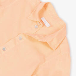 Laranjinha-Рубашка из льна и хлопка персикового цвета для мальчиков | Childrensalon Outlet