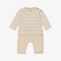 Laranjinha-Boys Striped Top and Trouser Set | Childrensalon Outlet