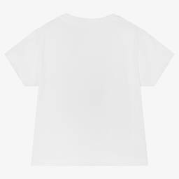 Laranjinha-Белая хлопковая футболка с досками для серфинга | Childrensalon Outlet