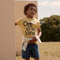 Laranjinha-Желтая хлопковая футболка для мальчиков | Childrensalon Outlet