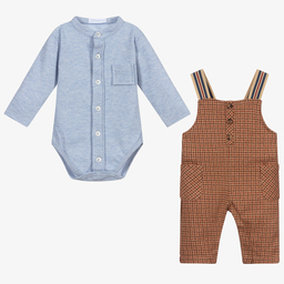 Laranjinha-Боди и коричневый полукомбинезон | Childrensalon Outlet