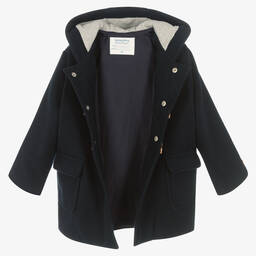 Laranjinha-معطف دافل لون كحلي للبنات | Childrensalon Outlet