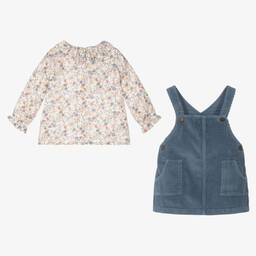 Laranjinha-Топ и синий сарафан для девочек | Childrensalon Outlet