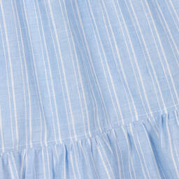 Laranjinha-Girls Blue & White Striped Dress | Childrensalon Outlet