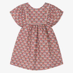Laranjinha-Girls Blush Floral Cotton Frock | Childrensalon Outlet