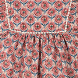 Laranjinha-Girls Blush Floral Cotton Frock | Childrensalon Outlet