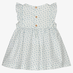 Laranjinha-Хлопковое платье в цветочек для девочек | Childrensalon Outlet