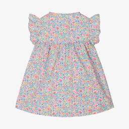Laranjinha-Girls Floral Liberty Poplin Dress | Childrensalon Outlet