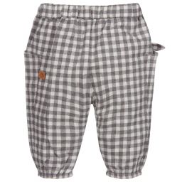Laranjinha-Girls Grey Check Trousers | Childrensalon Outlet