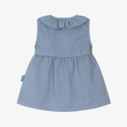 Laranjinha-Girls Indigo Twill Sundress | Childrensalon Outlet