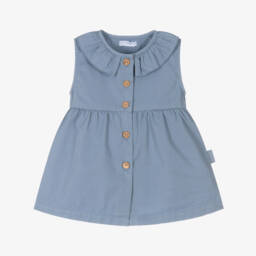 Laranjinha-Girls Indigo Twill Sundress | Childrensalon Outlet