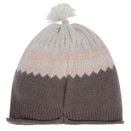 Laranjinha-Girls Knitted Wool Hat | Childrensalon Outlet