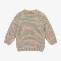 Laranjinha-Girls Light Green Knit Jumper | Childrensalon Outlet