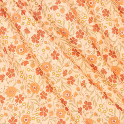 Laranjinha-فستان قطن عضوي لون برتقالي مرجاني | Childrensalon Outlet