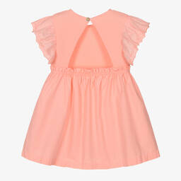 Laranjinha-Girls Pink Cotton Dress | Childrensalon Outlet