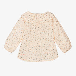 Laranjinha-Girls Pink Floral Blouse | Childrensalon Outlet