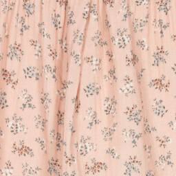 Laranjinha-Girls Pink Floral Cotton Dress | Childrensalon Outlet