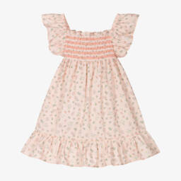 Laranjinha-Girls Rose Cotton Blossom Gown | Childrensalon Outlet