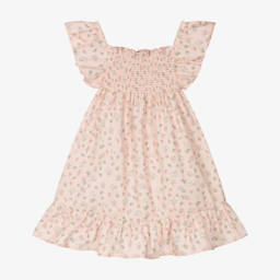 Laranjinha-Girls Rose Cotton Blossom Gown | Childrensalon Outlet