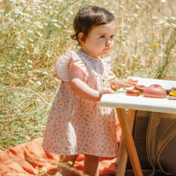 Laranjinha-Платье из хлопка с цветочным узором для девочек | Childrensalon Outlet