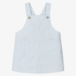 Laranjinha-Мягкий голубой твиловый сарафан для девочек | Childrensalon Outlet