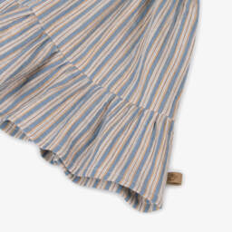 Laranjinha-Girls Striped Blue Cotton Sundress | Childrensalon Outlet