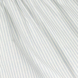 Laranjinha-Белое хлопковое платье в голубую полоску | Childrensalon Outlet