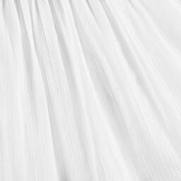 Laranjinha-Girls White Cotton Dress | Childrensalon Outlet