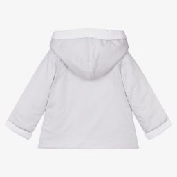 Laranjinha-Grey Cotton Padded Jacket | Childrensalon Outlet