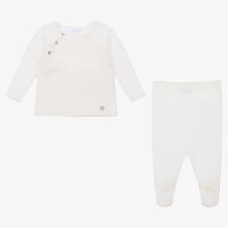 Laranjinha-Кремовый топ и штанишки из шерсти | Childrensalon Outlet