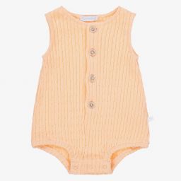 لارانجينا-تبّان قطن محبوك لون زهري للمولودات | Childrensalon Outlet