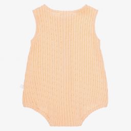 لارانجينا-تبّان قطن محبوك لون زهري للمولودات | Childrensalon Outlet