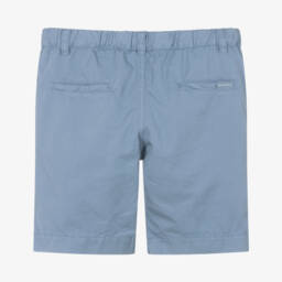 Laranjinha-Young Boys Azure Twill Shorts | Childrensalon Outlet