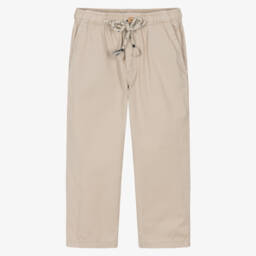 Laranjinha-Young Gentlemen's Beige Cotton Pants | Childrensalon Outlet