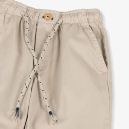 Laranjinha-Young Gentlemen's Beige Cotton Pants | Childrensalon Outlet
