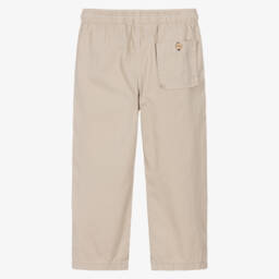 Laranjinha-Young Gentlemen's Beige Cotton Pants | Childrensalon Outlet
