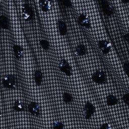 Le Chic-Blue Sequin Heart Skirt | Childrensalon Outlet