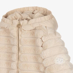 لو شيك-جاكيت فرو صناعي لون بيج للبنات | Childrensalon Outlet