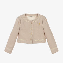 Le Chic - Girls Pink Tweed Jacket | Childrensalon Outlet