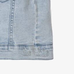 Le Chic-Girls Blue Denim Gilet | Childrensalon Outlet